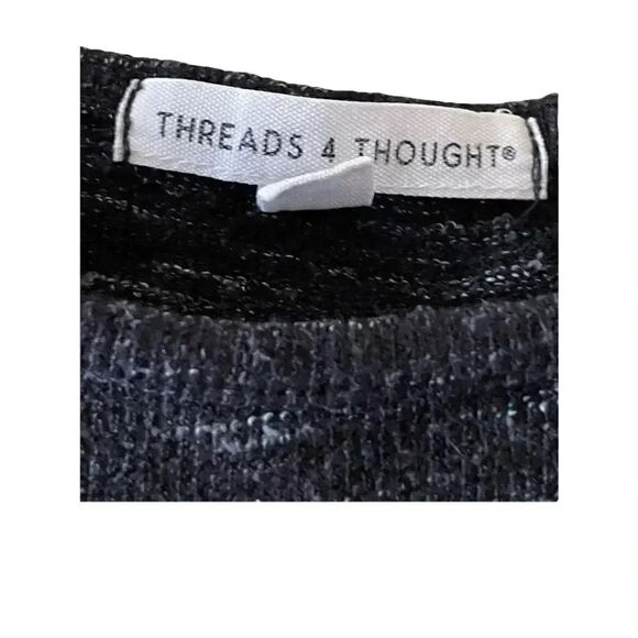 Threads 4 Thought Organic Cotton Long Sleeves Women’s Cut Out Top Sz Small #1420 - Picture 2 of 7